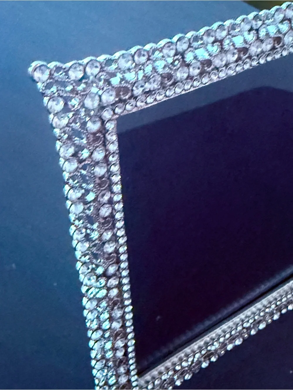 Silver Crystal-Embellished Photo Frame